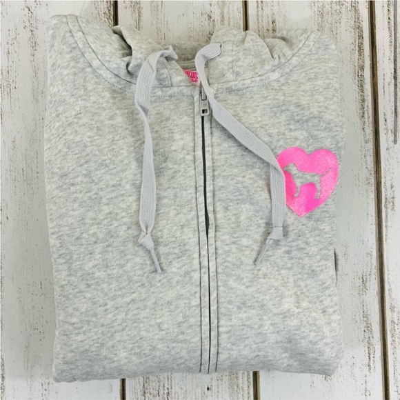 XXL VS PINK Originals Zip Hoodie Sweatshirt - Picture 3 of 7